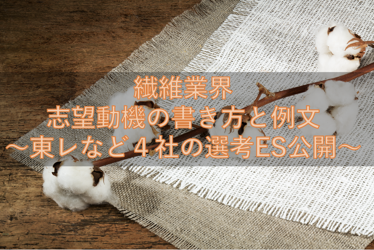 繊維業界の志望動機の書き方と例文 東レなど4社の選考esを公開 就職エージェントneo