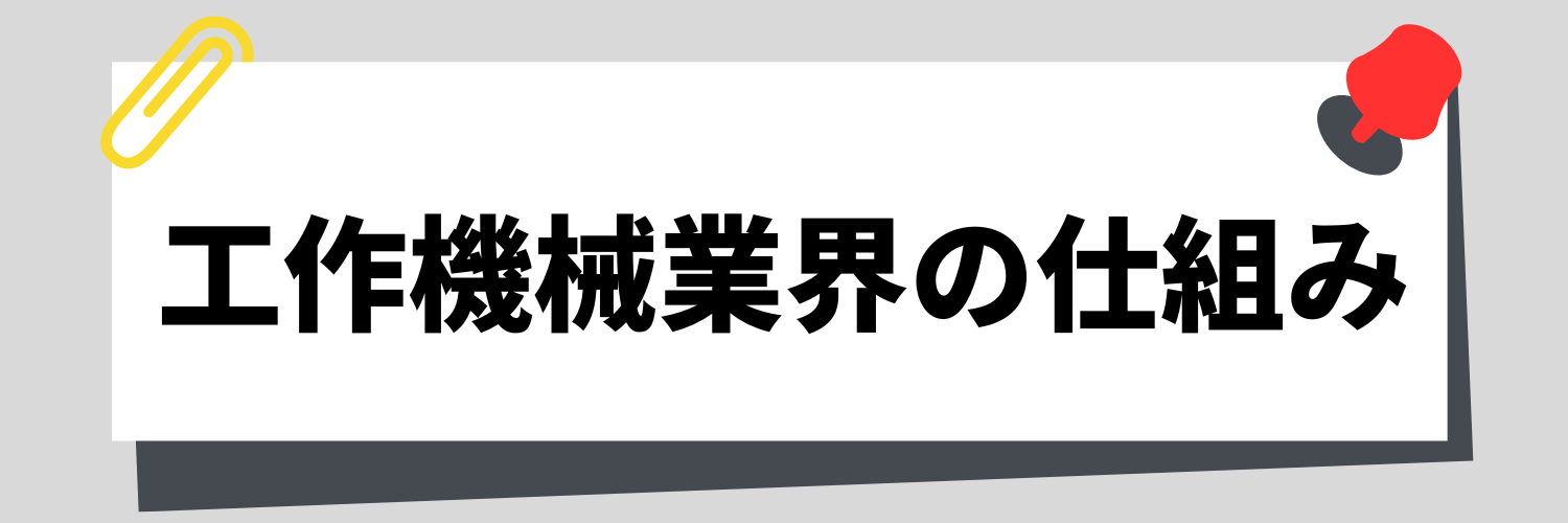 工作機械業界の仕組み