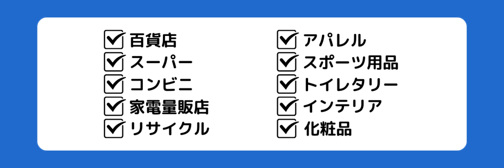 志望動機_小売業界_業種