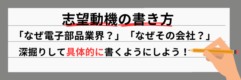 電子部品業界で評価される志望動機の書き方