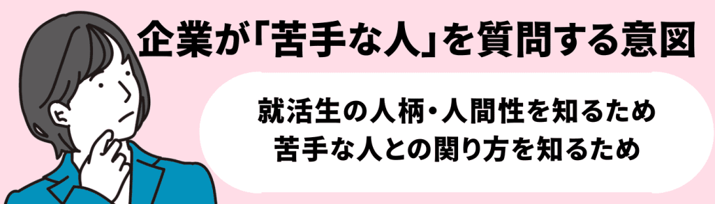 面接_苦手な人/企業が質問する意図