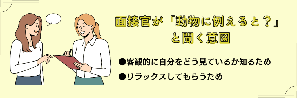 動物 面接官 意図