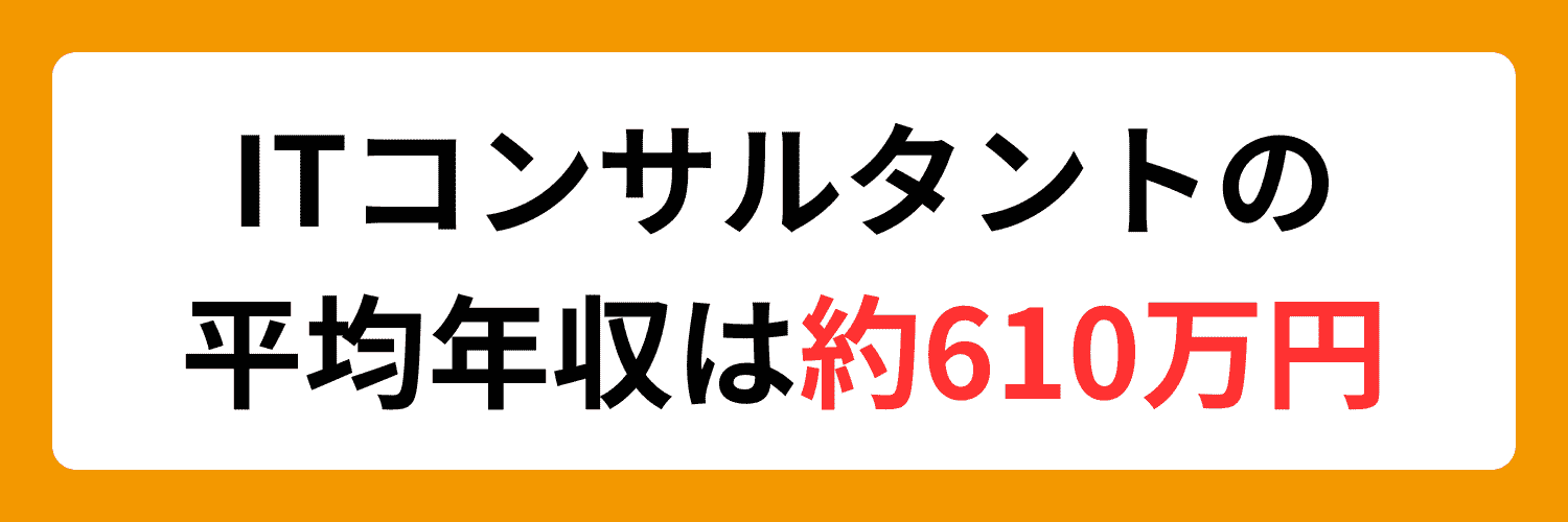 ITコンサル　年収