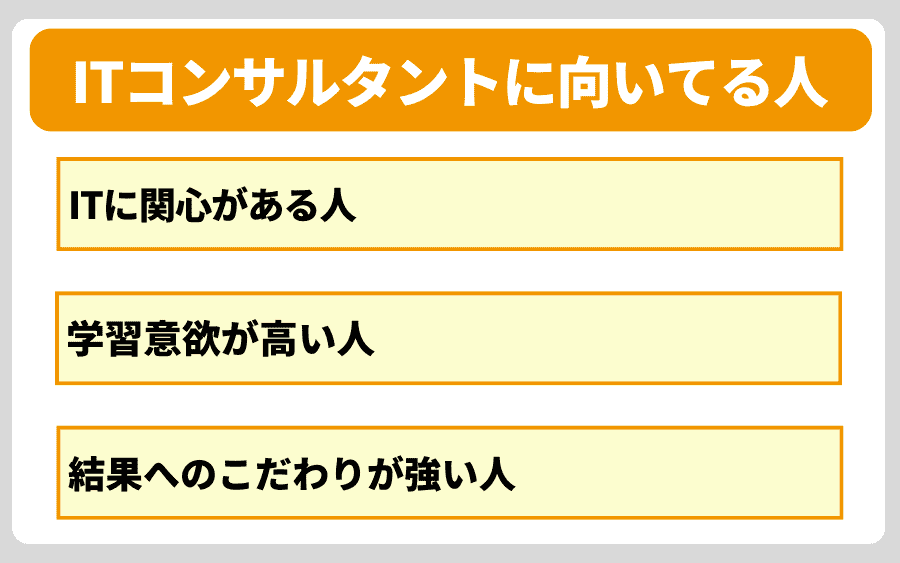 ITコンサル　向いている人