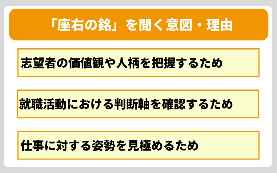 「座右の銘」を企業が面接で聞く意図・理由