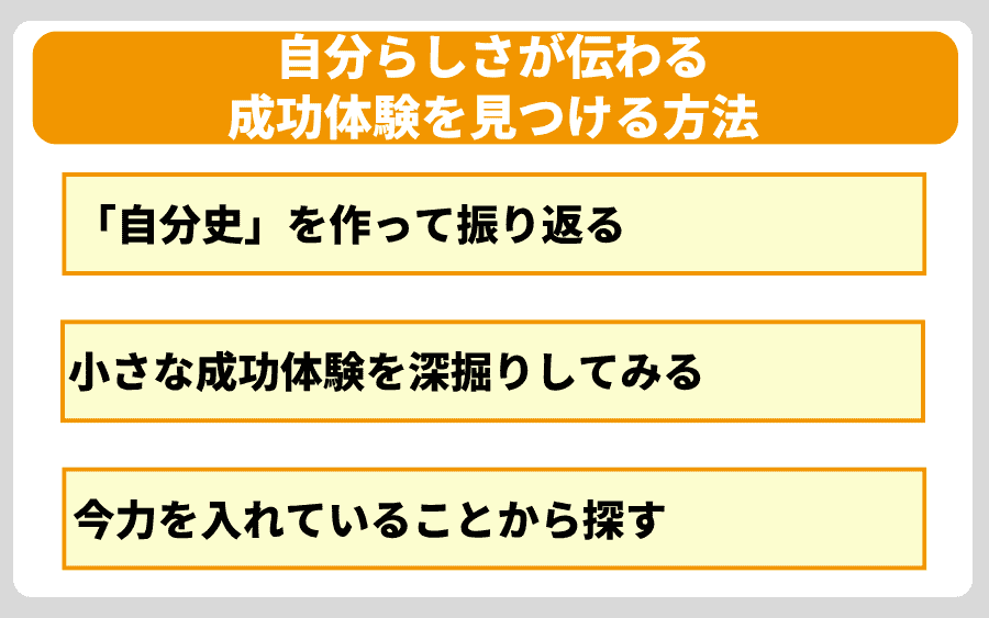 分らしさが伝わる成功体験を見つける方法