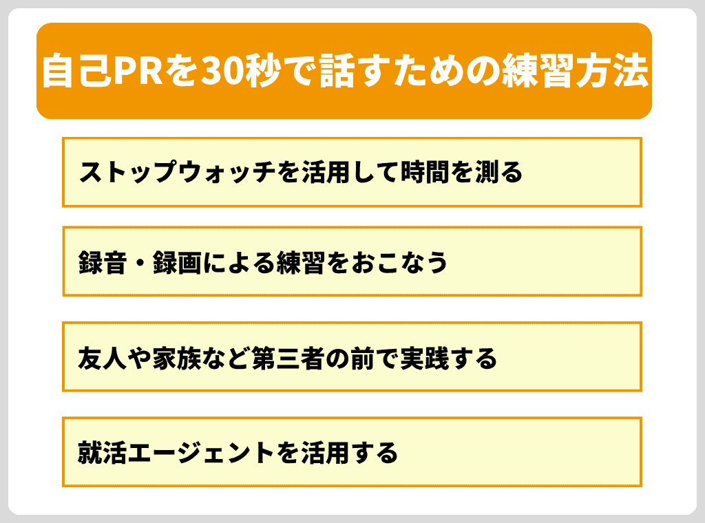 本番に強くなる!自己PRを30秒で話すための練習方法