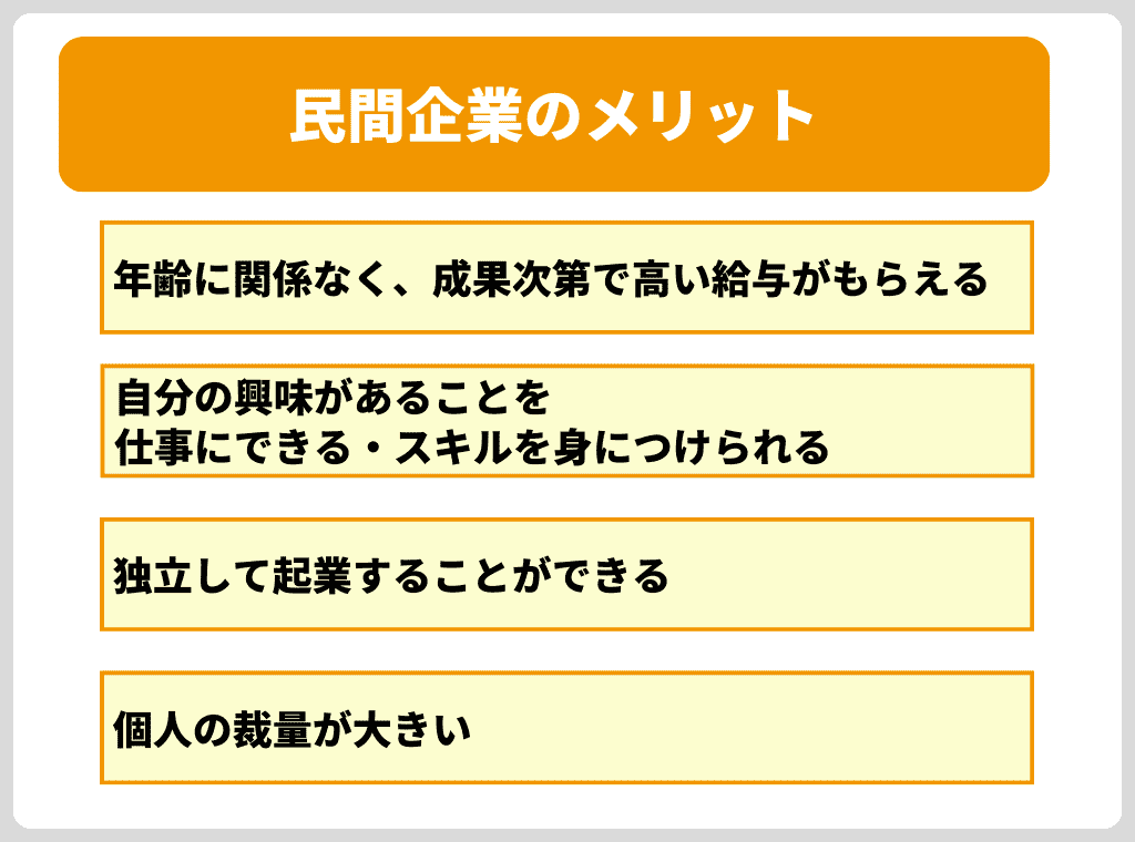 公務員への未練がある人こそ知ってほしい「民間企業のメリット」